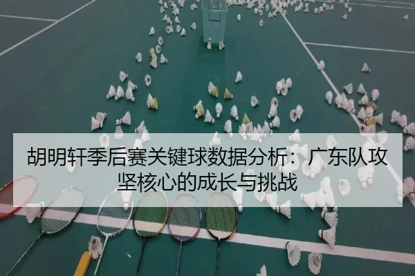 胡明轩季后赛关键球数据分析：广东队攻坚核心的成长与挑战